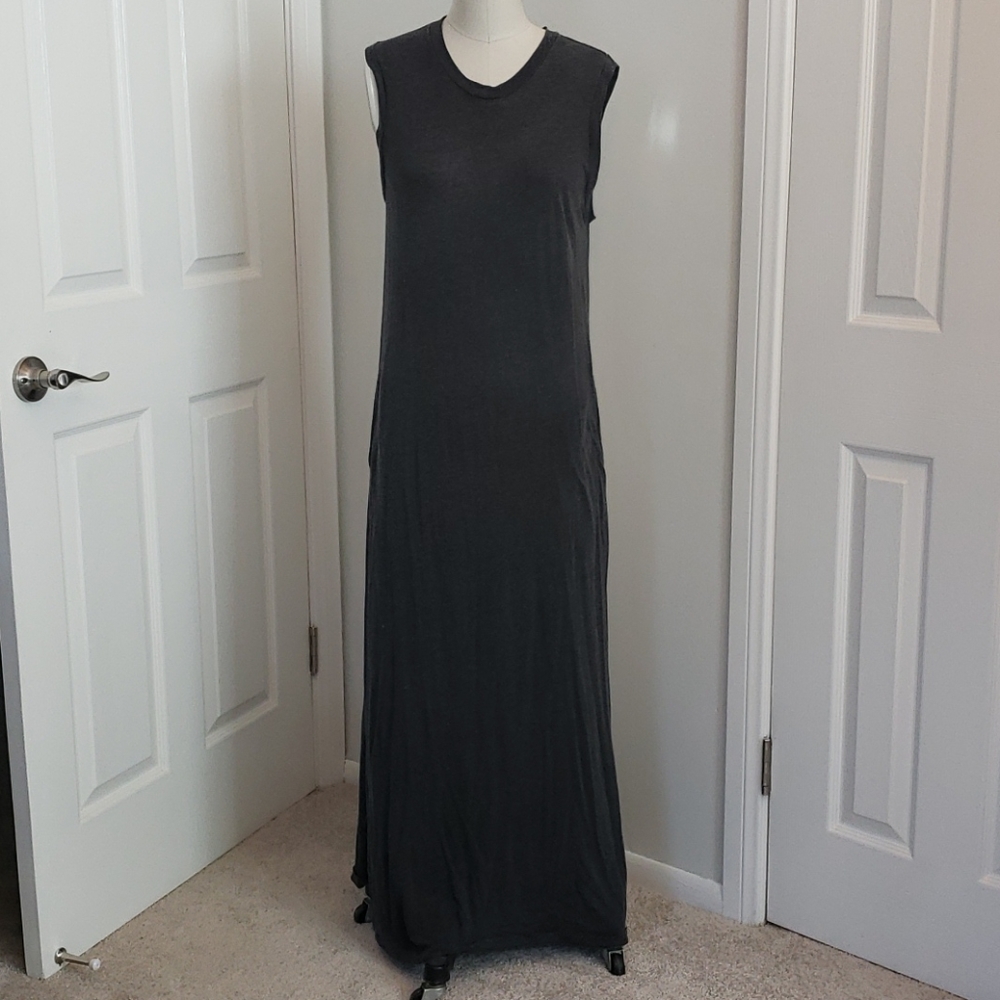 Raquel Allegra Sheer Jersey Maxi Dress